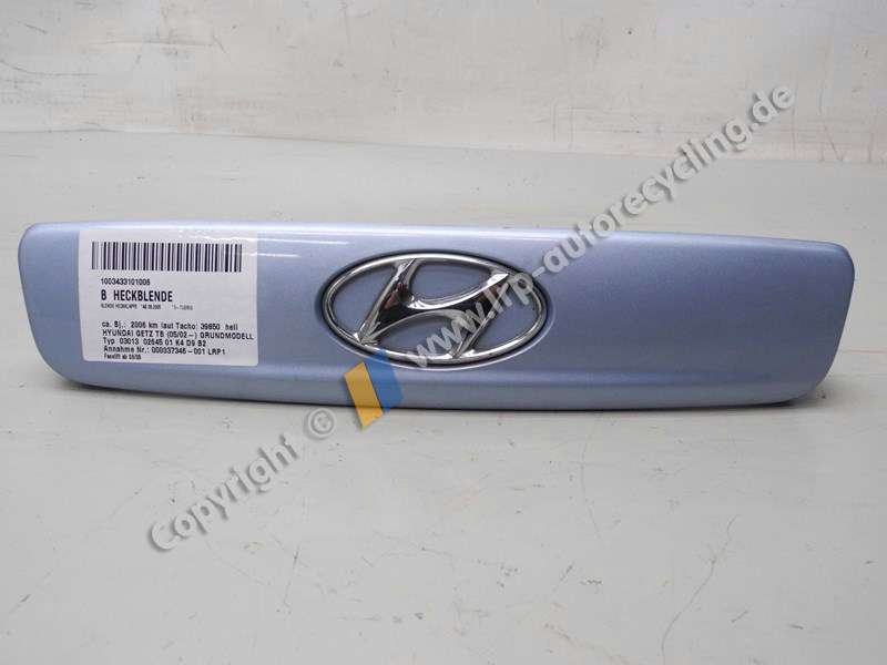 Hyundai Getz BJ2006 original Heckblende Griff